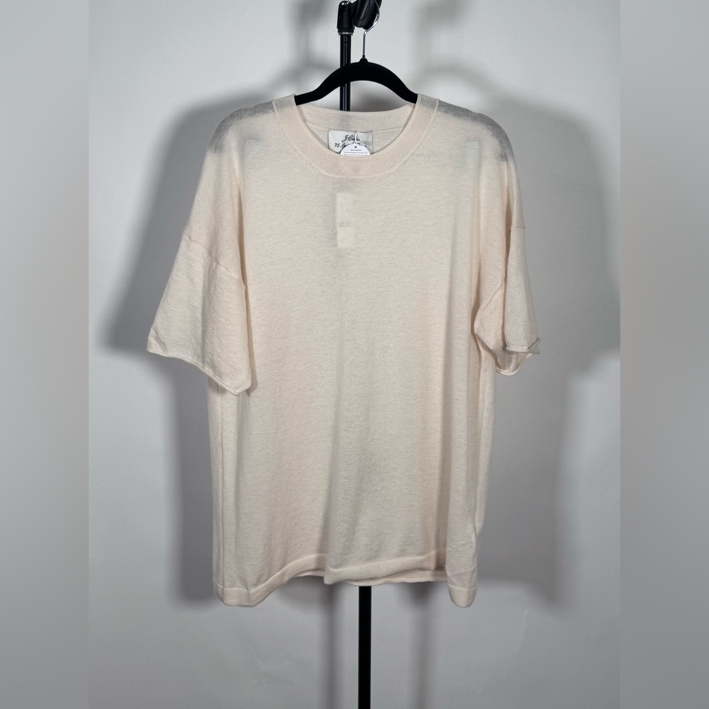 NWT JCrew Spring Street featherweight cashmere relaxed T-shirt - Picture 5 of 8